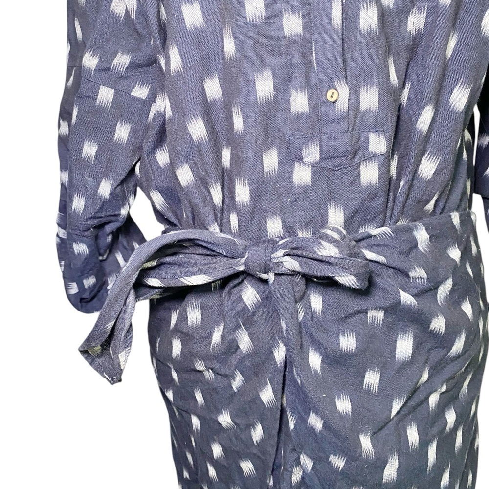 Ulla Johnson Blue White Indigo Ikat Print Corsica Dress - Picture 6 of 16